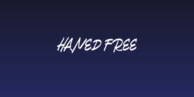 Haned FREE Social Header