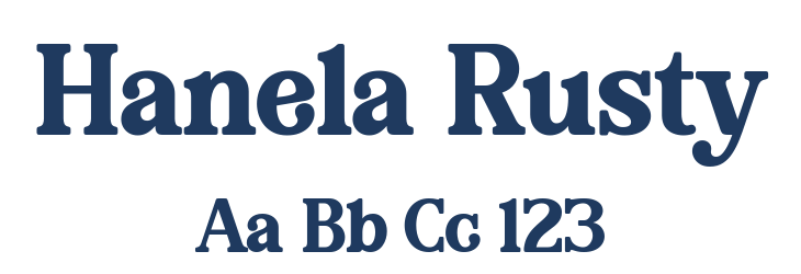 Hanela Rusty Font Preview