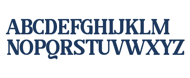 Hanela Rusty Uppercase