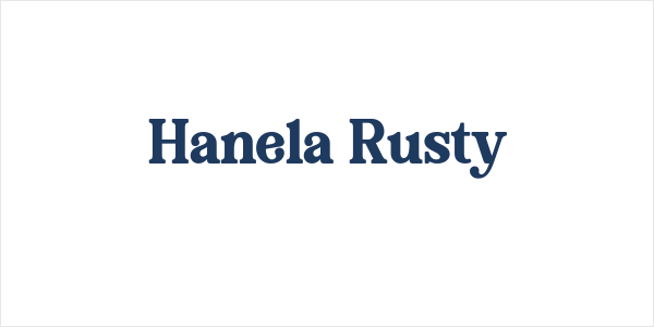Hanela Rusty Logo