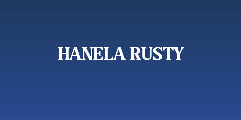 Hanela Rusty Social Header