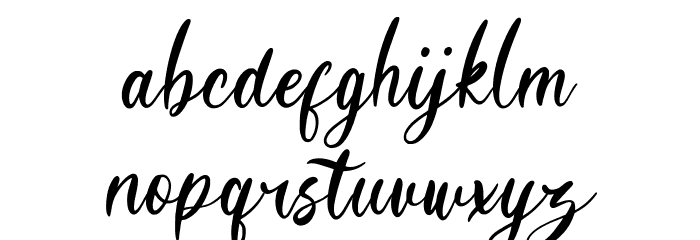 Hanessy Font LOWERCASE