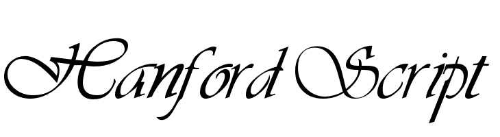 Hanford Script  Free Fonts Download