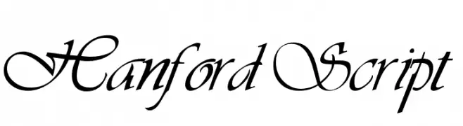 Hanford Script  Fuentes Gratis Descargar