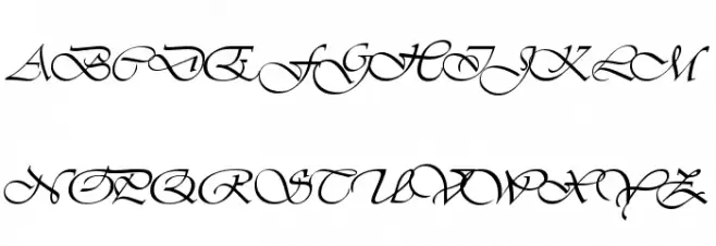 Hanford Script Fonte MAIÚSCULAS