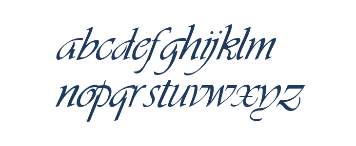 Hanford Script Lowercase