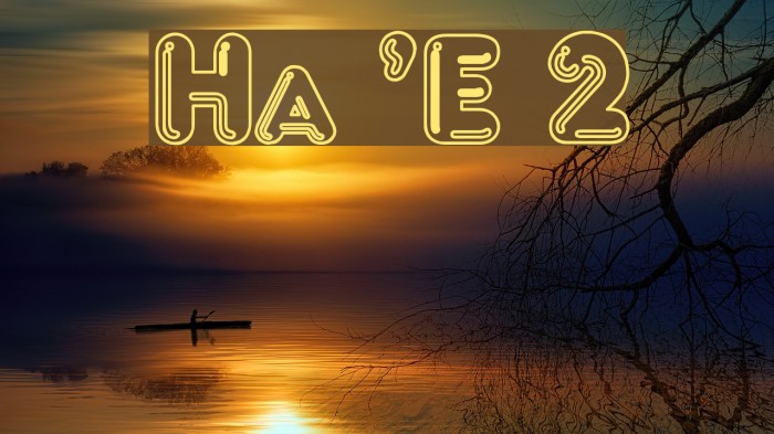 Hang 'Em 2 Font examples