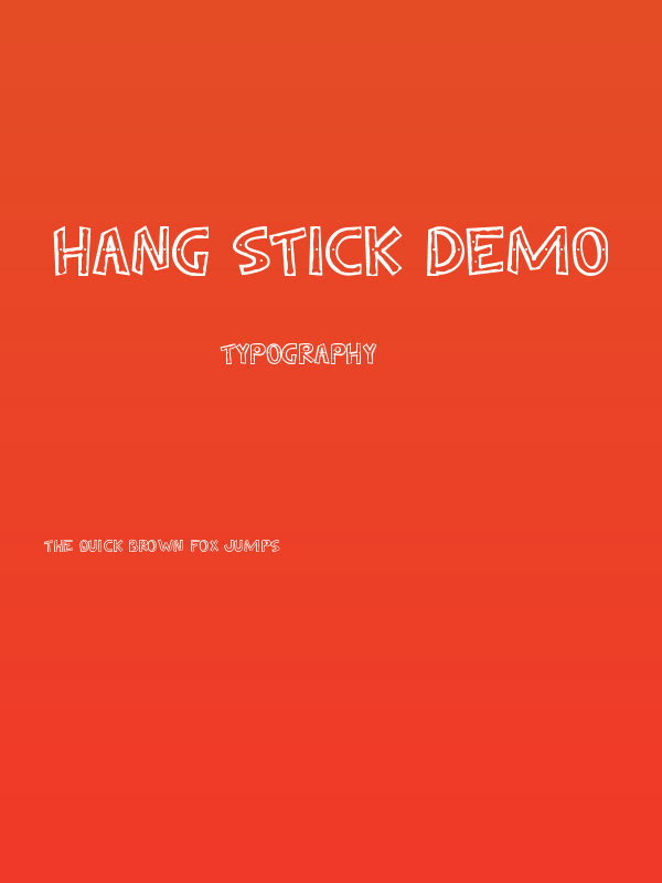 Hang Stick Demo Poster