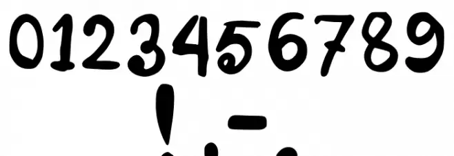 Hang Writing Jg Regular Font OTHER CHARS