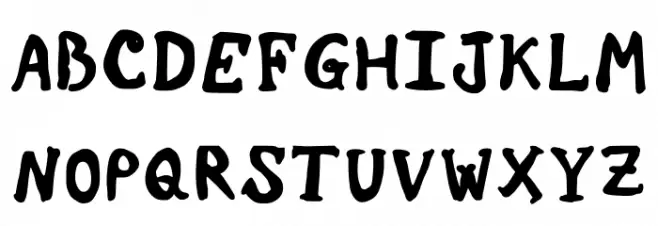 Hang Writing Jg Regular Font UPPERCASE