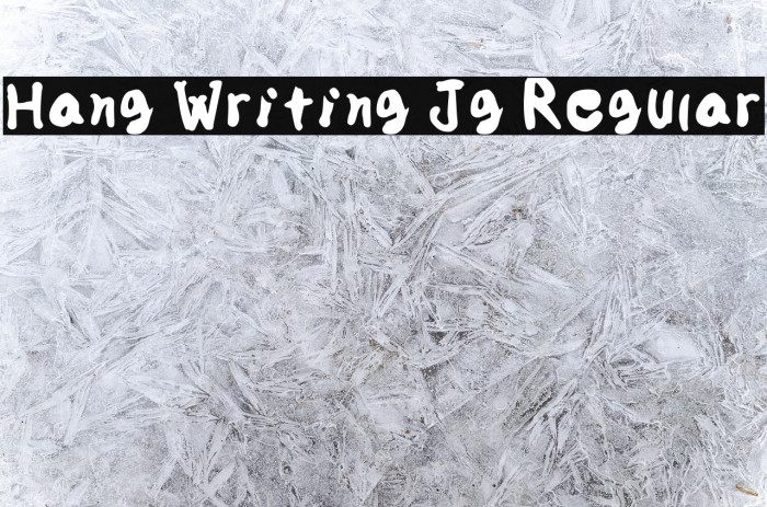 Hang Writing Jg Regular Example 1