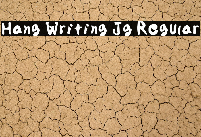 Hang Writing Jg Regular Example 2