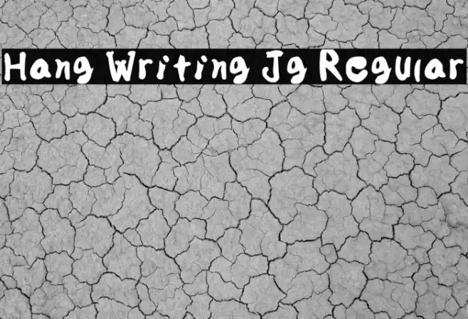Hang Writing Jg Regular Font examples
