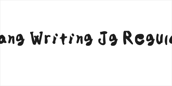 Hang Writing Jg Regular Logo