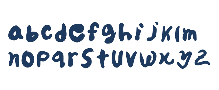 Hang Writing Jg Regular Lowercase