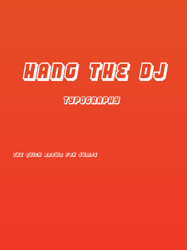 Hang the DJ Poster