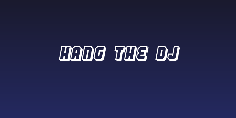 Hang the DJ Social Header
