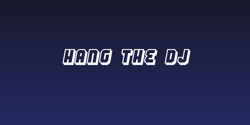 Hang the DJ Social Header