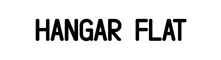 Hangar Flat  font caratteri gratis