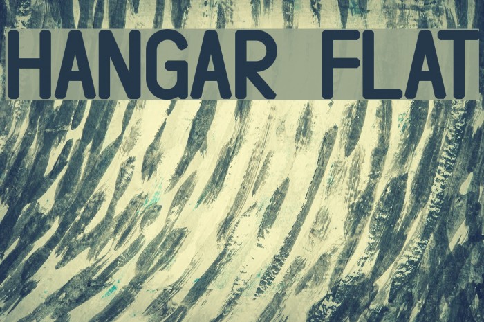 Hangar Flat Font examples