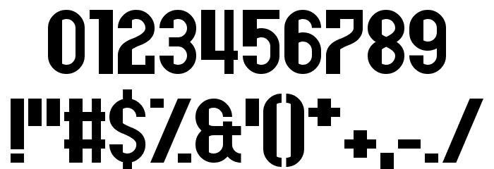 Hangar Nine Font OTHER CHARS