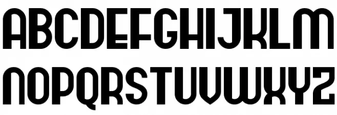 Hangar Nine Schriftart Groß