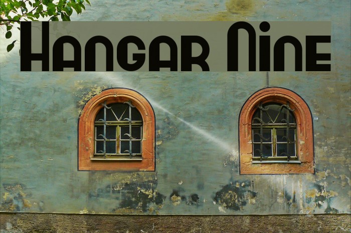 Hangar Nine Font examples
