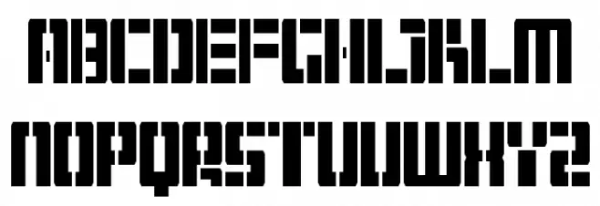 Hangar Regular フォント 大文字