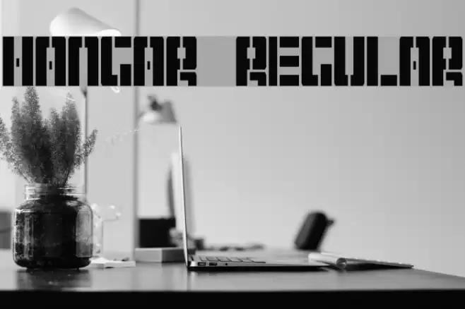 Hangar Regular Font examples