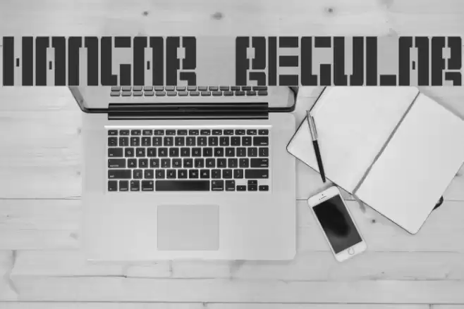 Hangar Regular Font examples