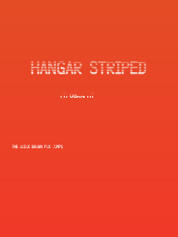 Hangar Striped Poster