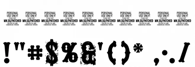 Hangaround PERSONAL USE ONLY Regular Font OTHER CHARS