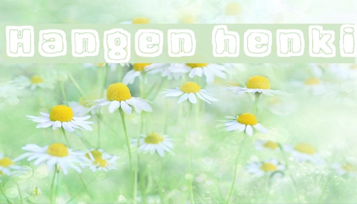 Hangen henki Font examples