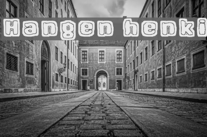 Hangen henki Font examples