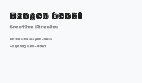Hangen henki Business Card
