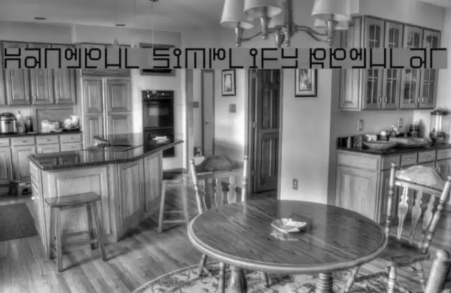 Hangeul Simplify Regular Font examples