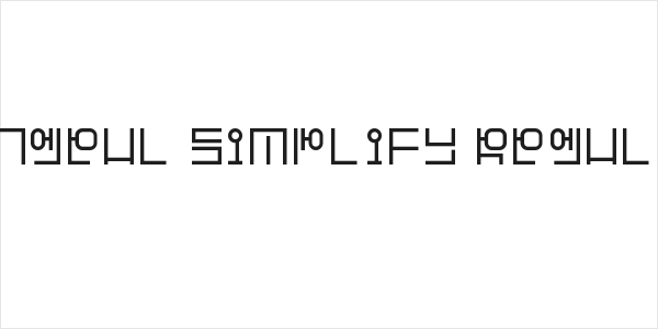 Hangeul Simplify Regular Logo