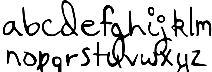 Hanging By a Thread Font LOWERCASE