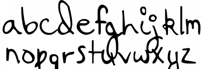 Hanging By a Thread फ़ॉन्ट लोअरकेस