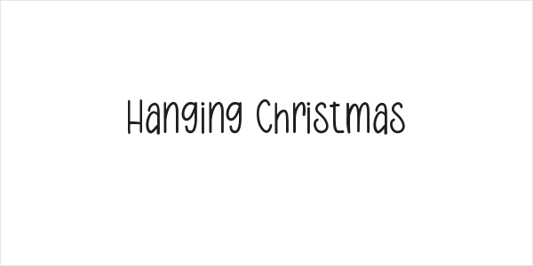 Hanging Christmas Logo