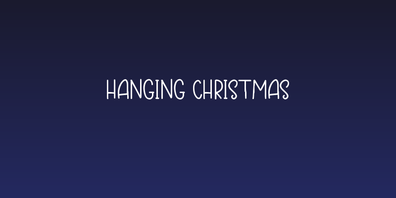 Hanging Christmas Social Header