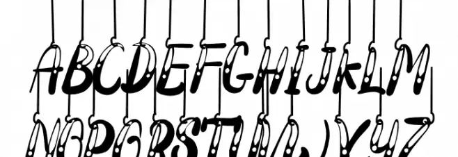 Hanging Darling 字体 大写