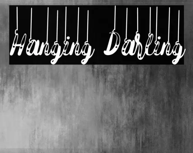 Hanging Darling フォント examples