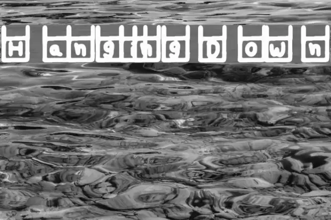 Hanging Down Font examples