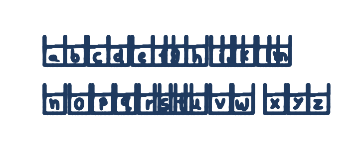 Hanging Down Lowercase