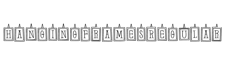 Hanging Frames Regular  フリーフォントのダウンロード