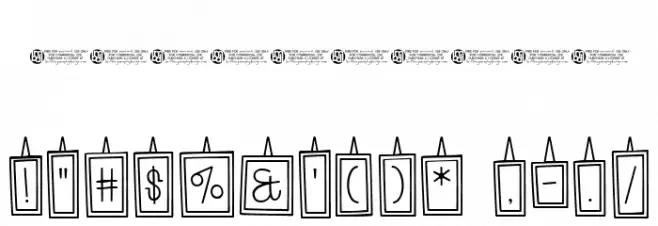 Hanging Frames Regular Font OTHER CHARS