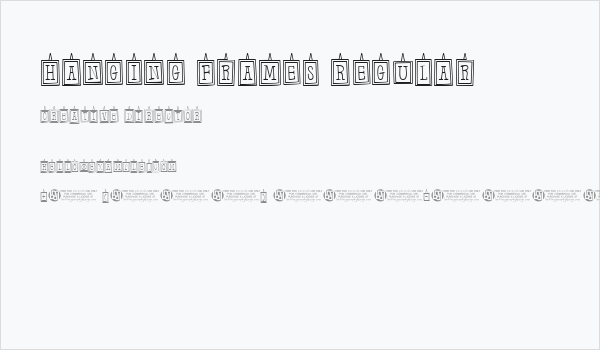 Hanging Frames Regular Business Card