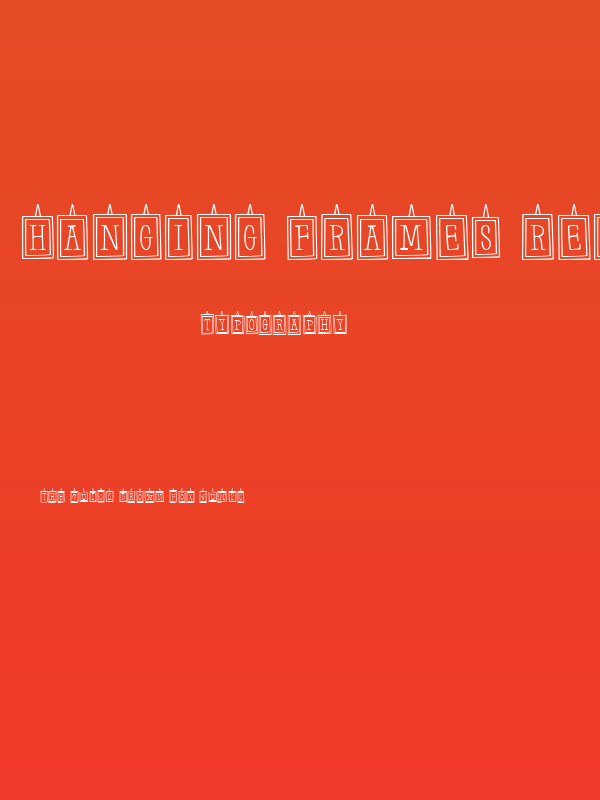 Hanging Frames Regular Poster