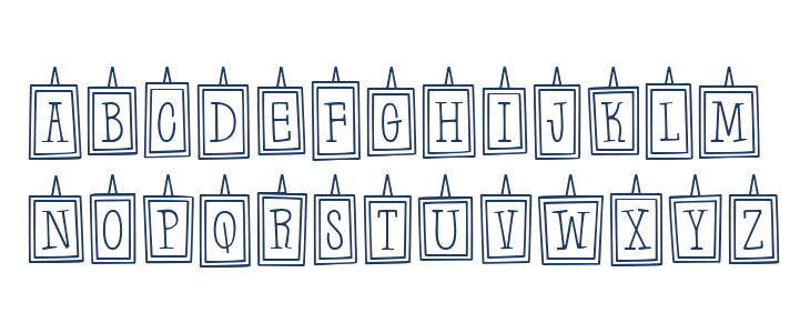 Hanging Frames Regular Lowercase